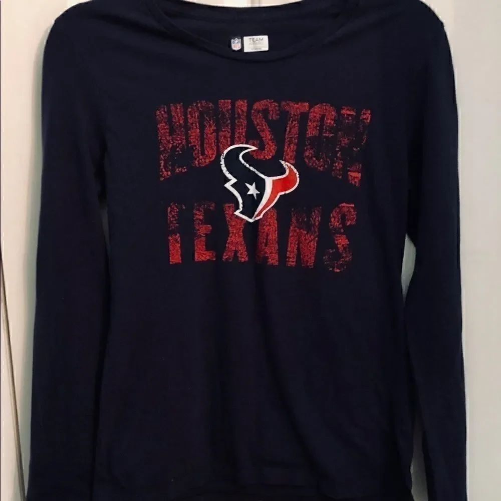 Navy
long sleeve Texans NFL tee